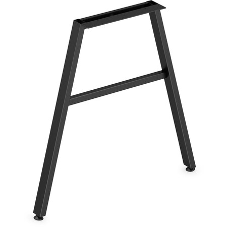 Hon Leg, Angled, f/30"D Mod Worksurfaces, 30"W, Black HONLPLLEG30ABLK